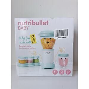 NutriBullet NBY-50100 Baby Food Blender Blue Open Box Never Used